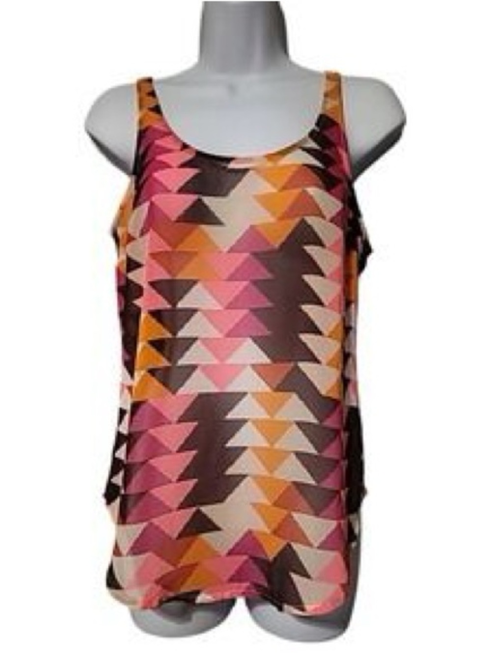 Old Navy Pink Multi Geometric Print Camisole